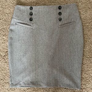 BCX Grey pencil skirt